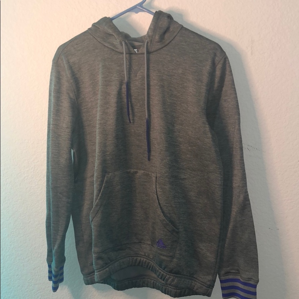 grey Adidas hoodie